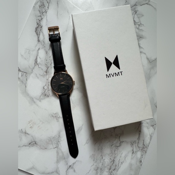 MVMT Watch . NWOT  Black & Rose Gold . - Picture 4 of 14